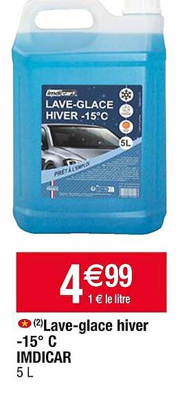 lave-glace hiver -15°c imdicar