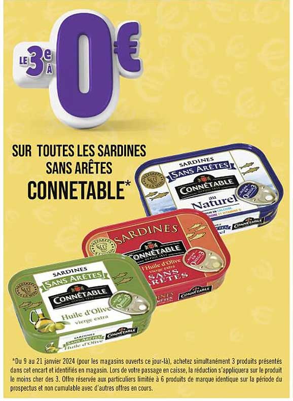 les sardines sans arêtes connétable