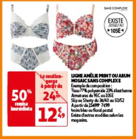 ligne amélie print ou arum mosaic sans complexe