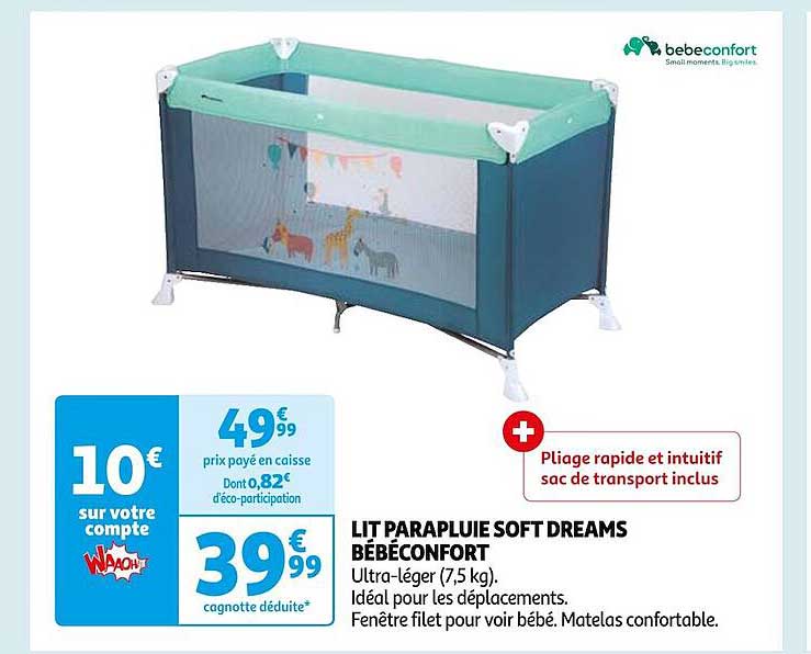 lit parapluie soft dreams bébéconfort