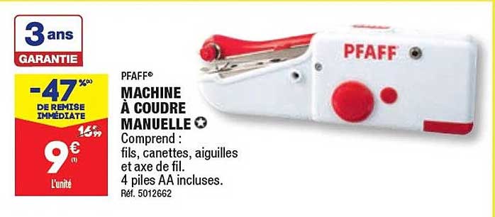 machine à coudre manuelle pfaff