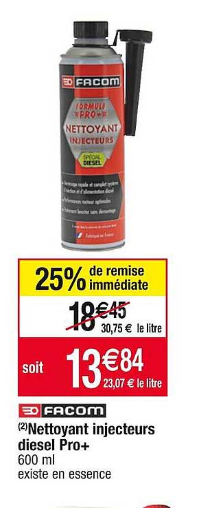 nettoyant injecteurs diesel pro+ facom