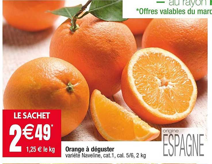 orange à déguster