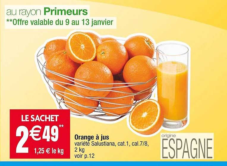 orange à jus salustiana