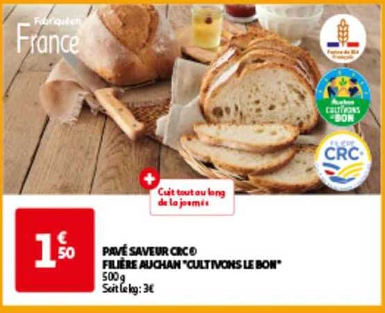 pavé saveur crc filière auchan "cultivons le bon"