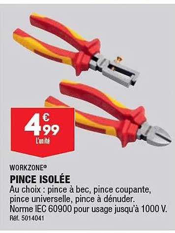 pince isolée workzone