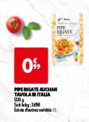 pipe rigate auchan tavola in italia