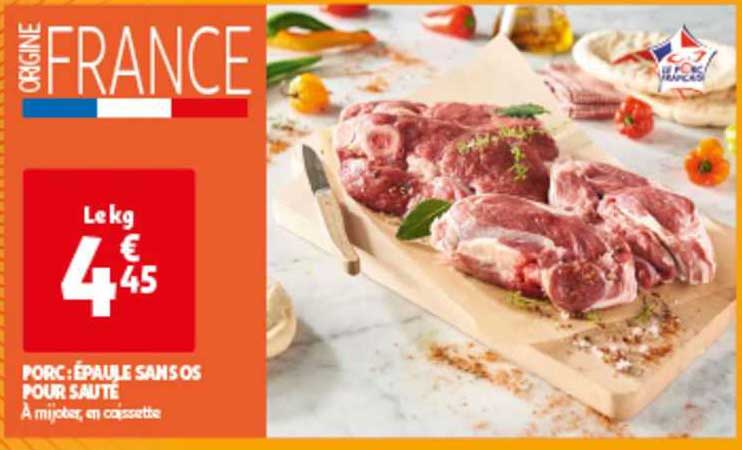 Porc : épaule Sans Os Pour Sauté