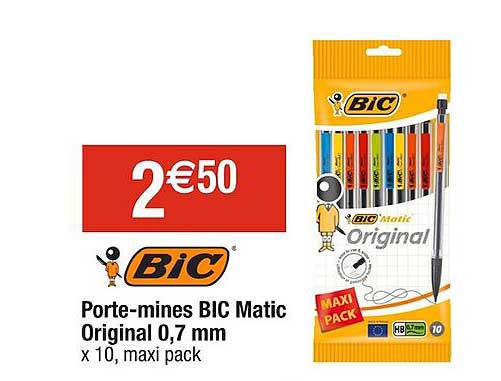 porte-mines bic matic original 0,7 mm