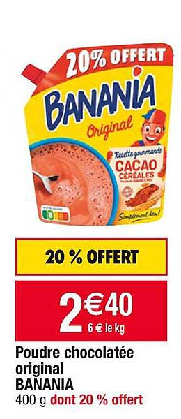 poudre chocolatée original banania