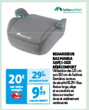 rehausseur bas manga safe i-size bébéconfort