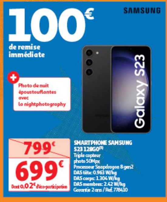 Smartphone Samsung S23 128go