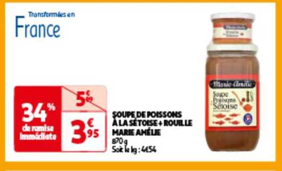 soupe de poissons à la sétoise + rouille marie amélie