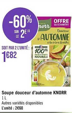 soupe douceur d'automne knorr