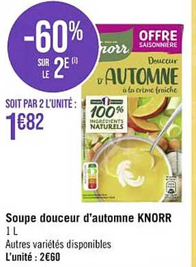 soupe douceur d'automne knorr
