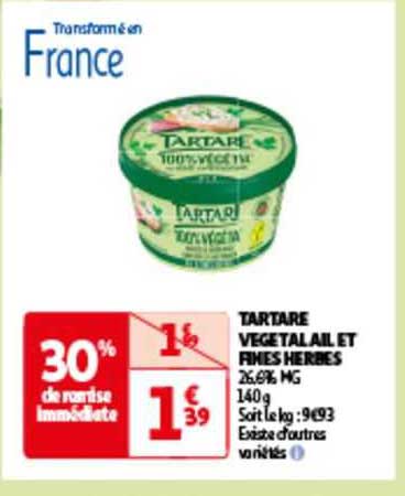 Tartare Végétal Ail Et Fines Herbes