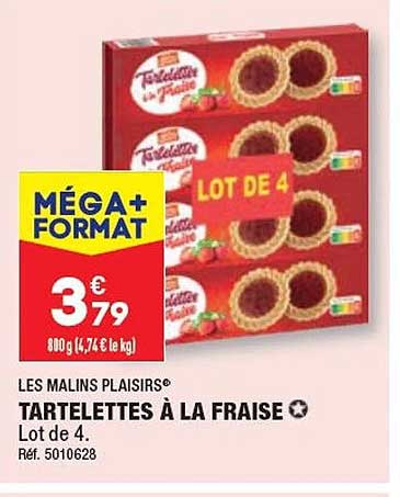 tartelettes à la fraise les malins plaisirs