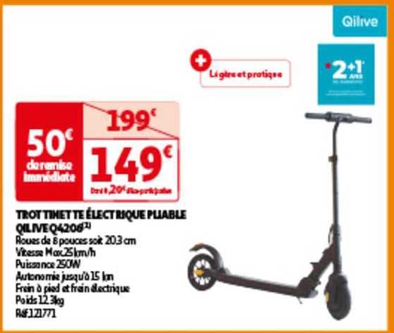 Trottinette électrique Pliable Qilive