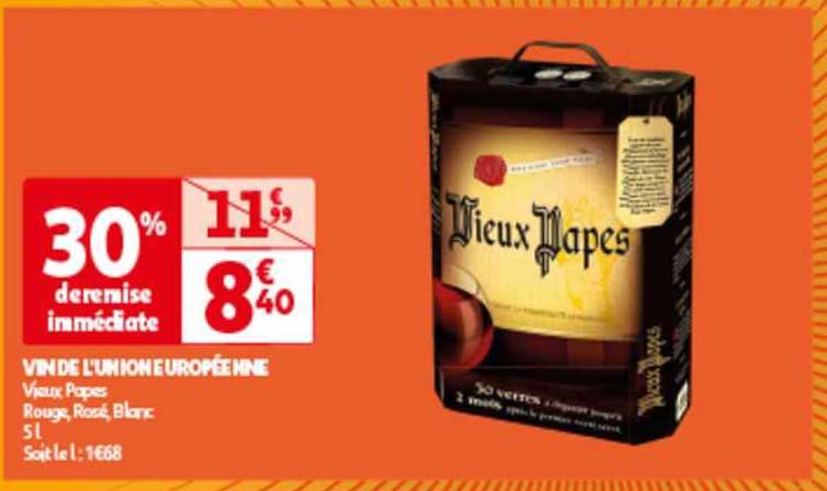 vin de l'union européenne vieux papes