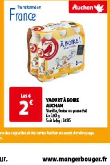 Yaourt à Boire Auchan