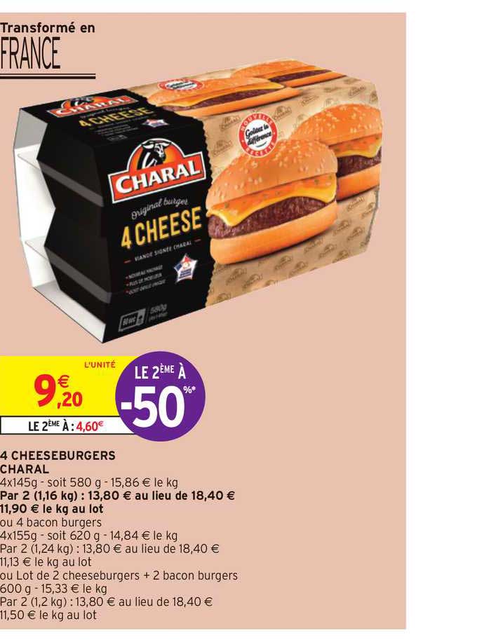 4 Cheeseburgers Charal