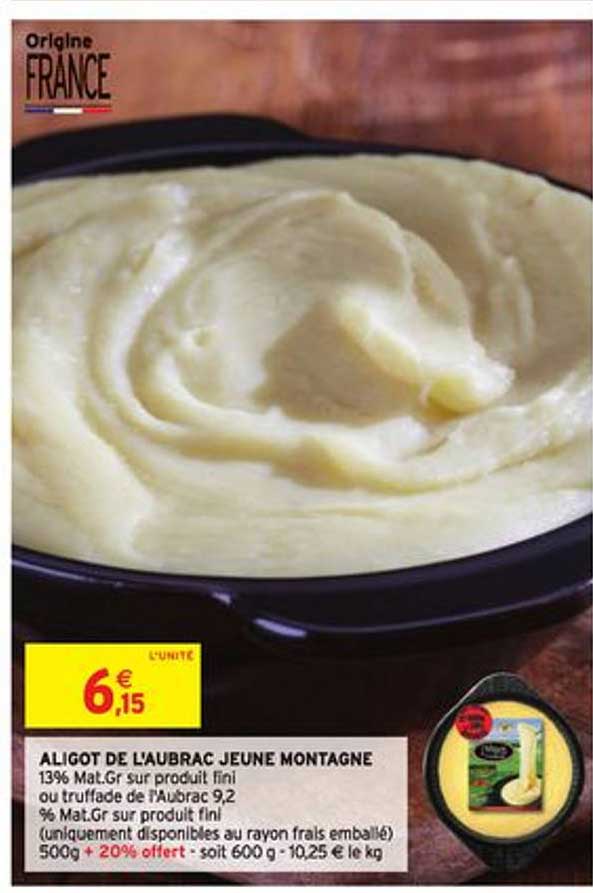 aligot de l'aubrac jeune montagne