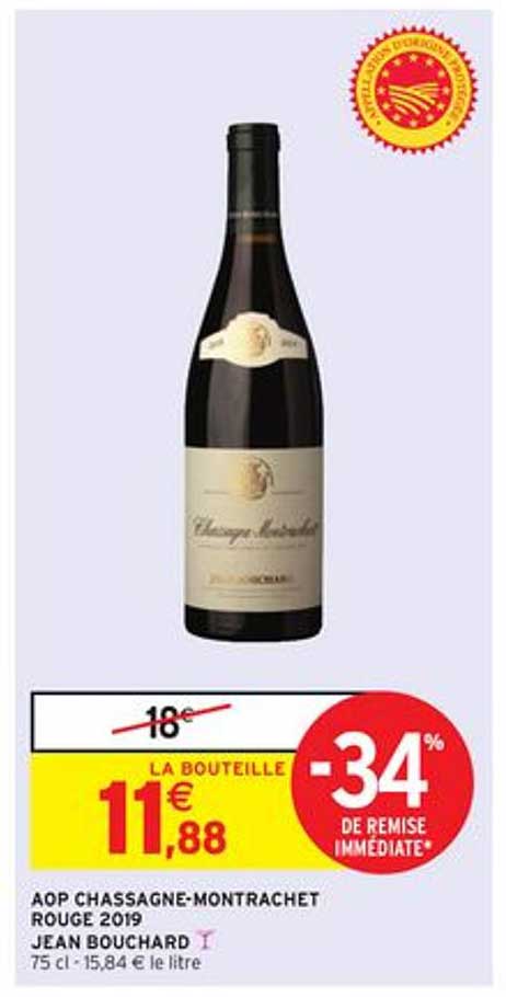 aop chassagne-montrachet rouge 2019 jean bouchard