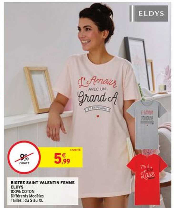 Bigtee Saint Valentin Femme Eldys