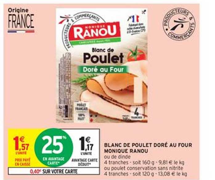 blanc de poulet doré au four monique ranou