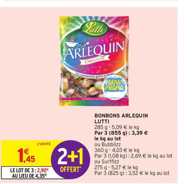 Bonbons Arlequin Lutti