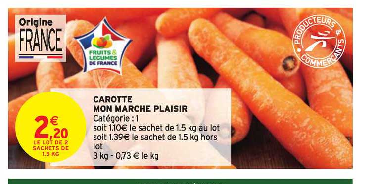 Carotte Mon Marché Plaisir