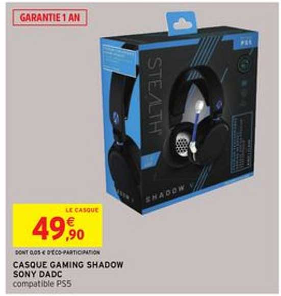 casque gaming shadow sony dadc