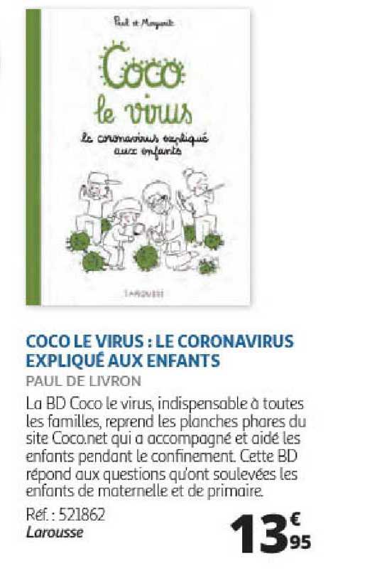 coco le virus : le coronavirus expliqué aux enfants paul de livron