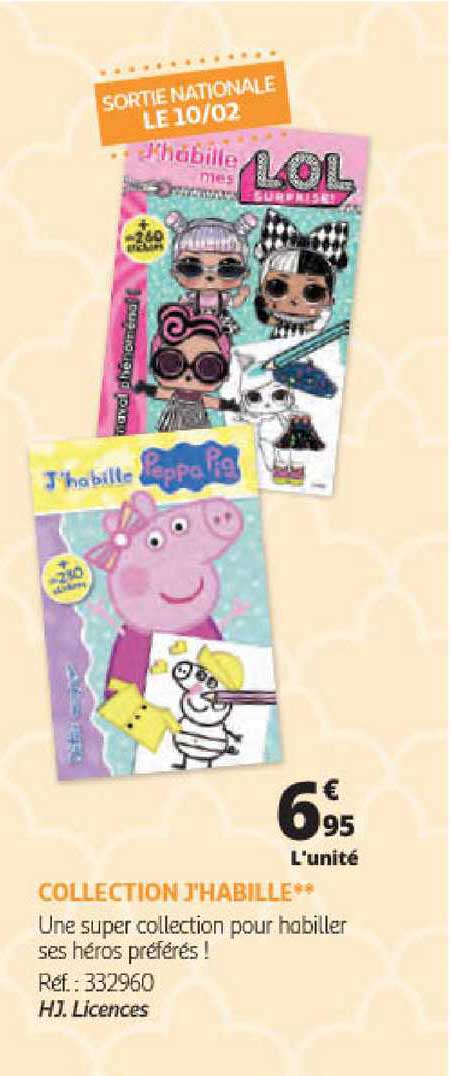 collection j'habille hj. licences