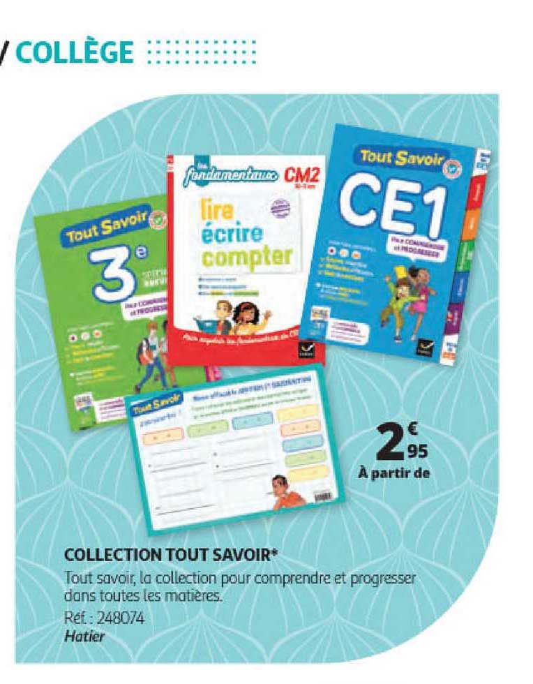 collection tout savoir hatier