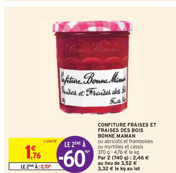Confiture Fraises Et Fraises Des Bois Bonne Maman