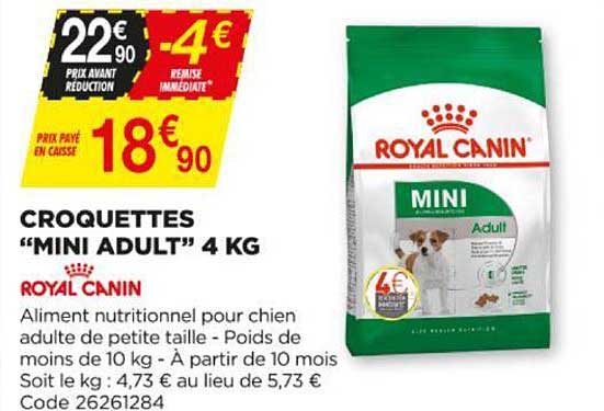 croquettes "mini adult" 4kg