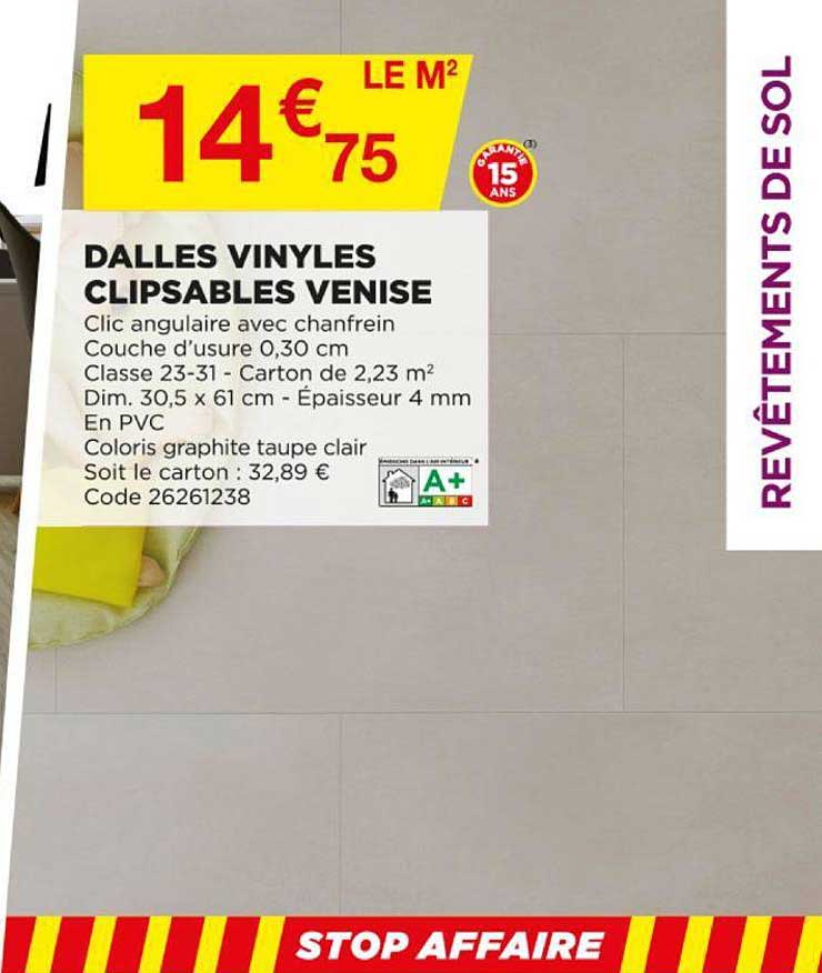 dalles vinyles clipsables venise