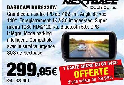 dashcam dvr622gw nextbase
