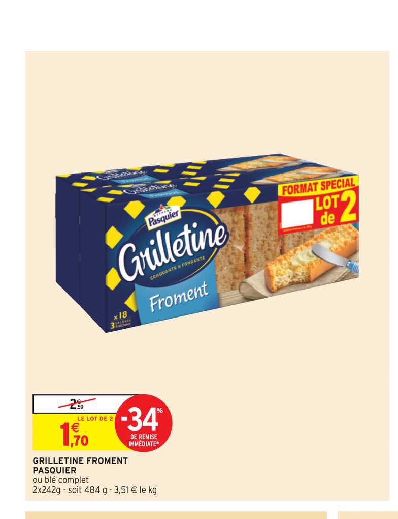 Grilletine Froment Pasquier