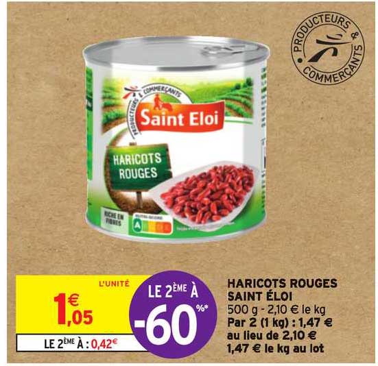 haricots rouge saint éloi