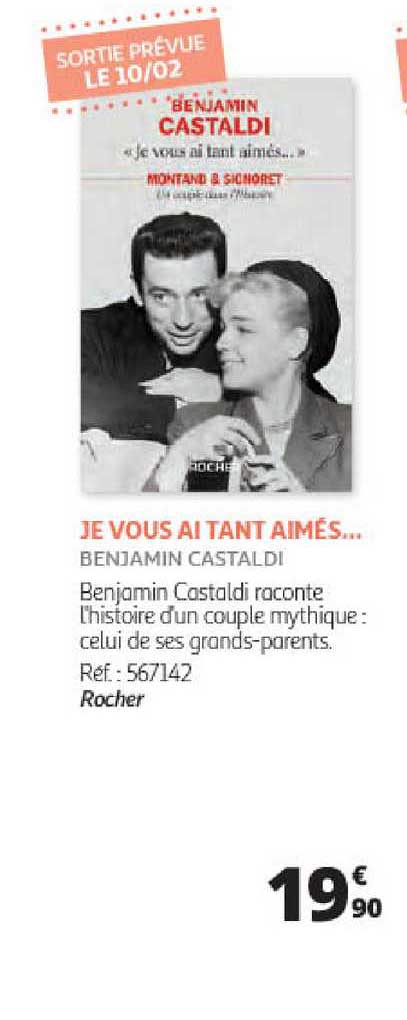 je vous ai tant aimés - benjamin castaldi
