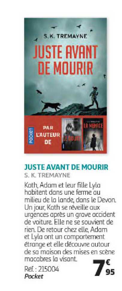 juste avant de mourir - s.k. tremayne