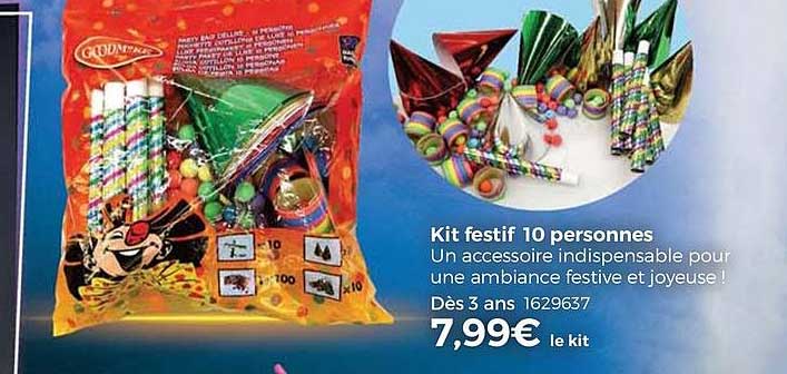 kit festif 10 personnes