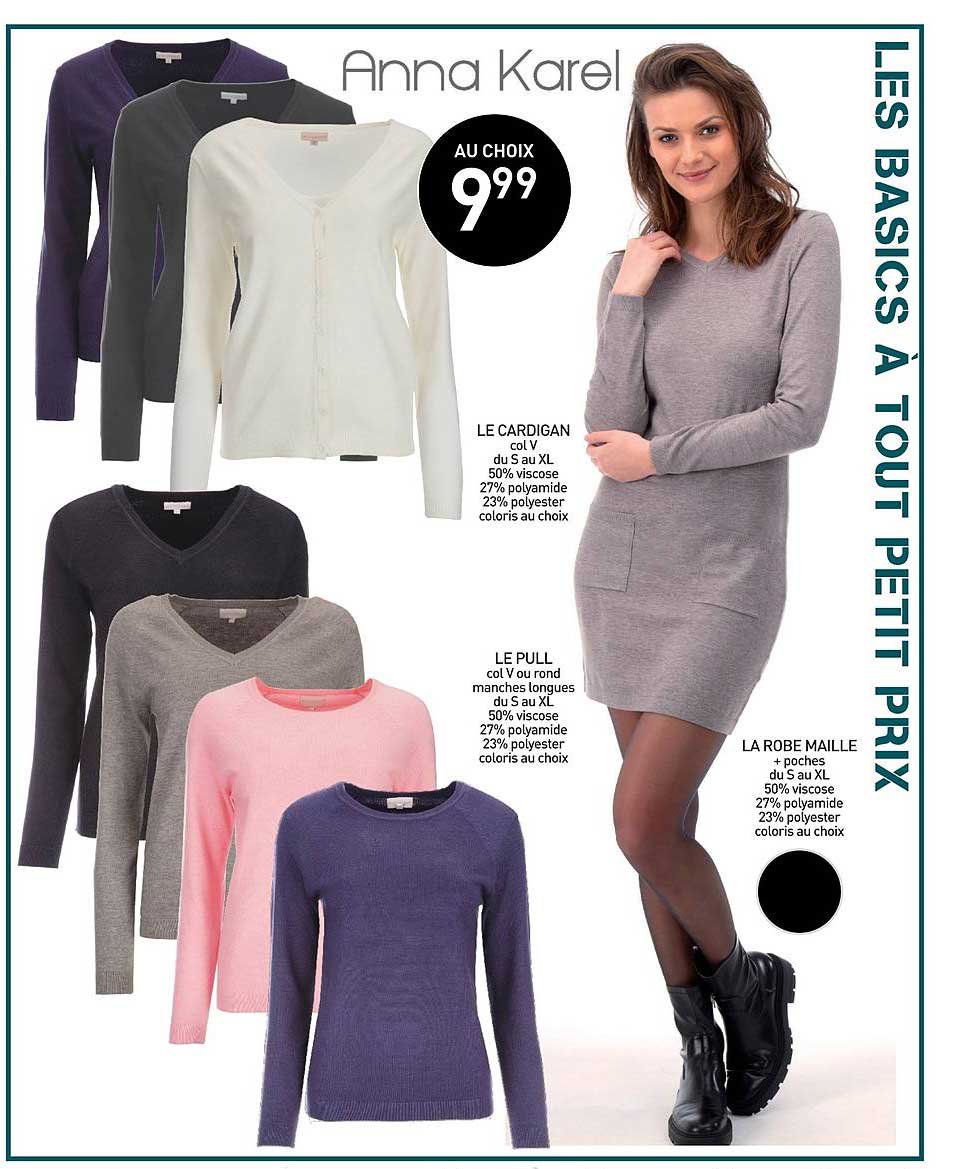le cardigan, le pull, la robe maille anna karel