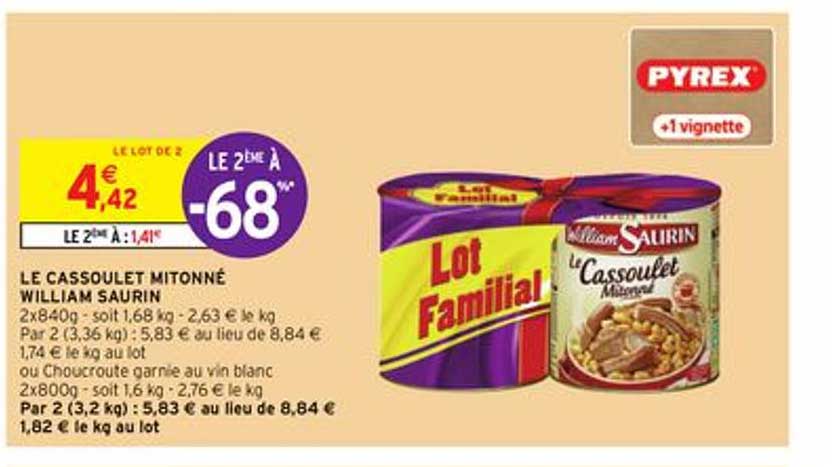 le cassoulet mitonné william saurin