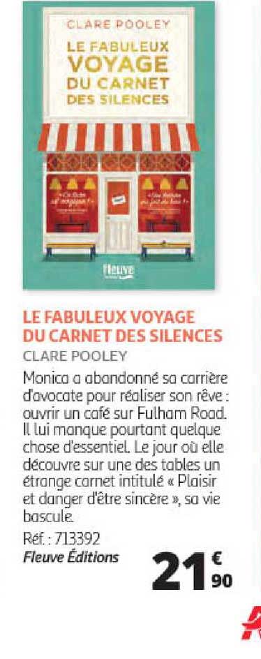 le fabuleux voyage du carnet des silences clare pooley