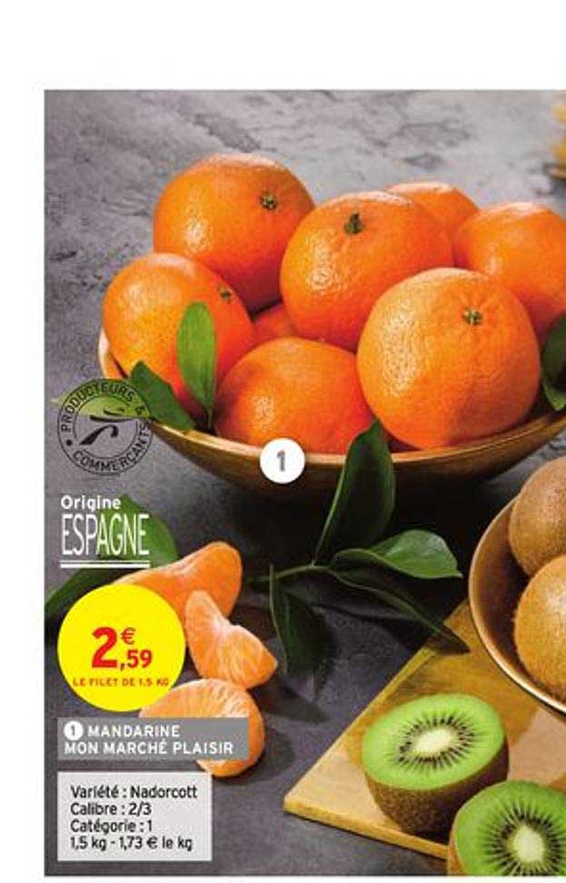 mandarine mon marché plaisir