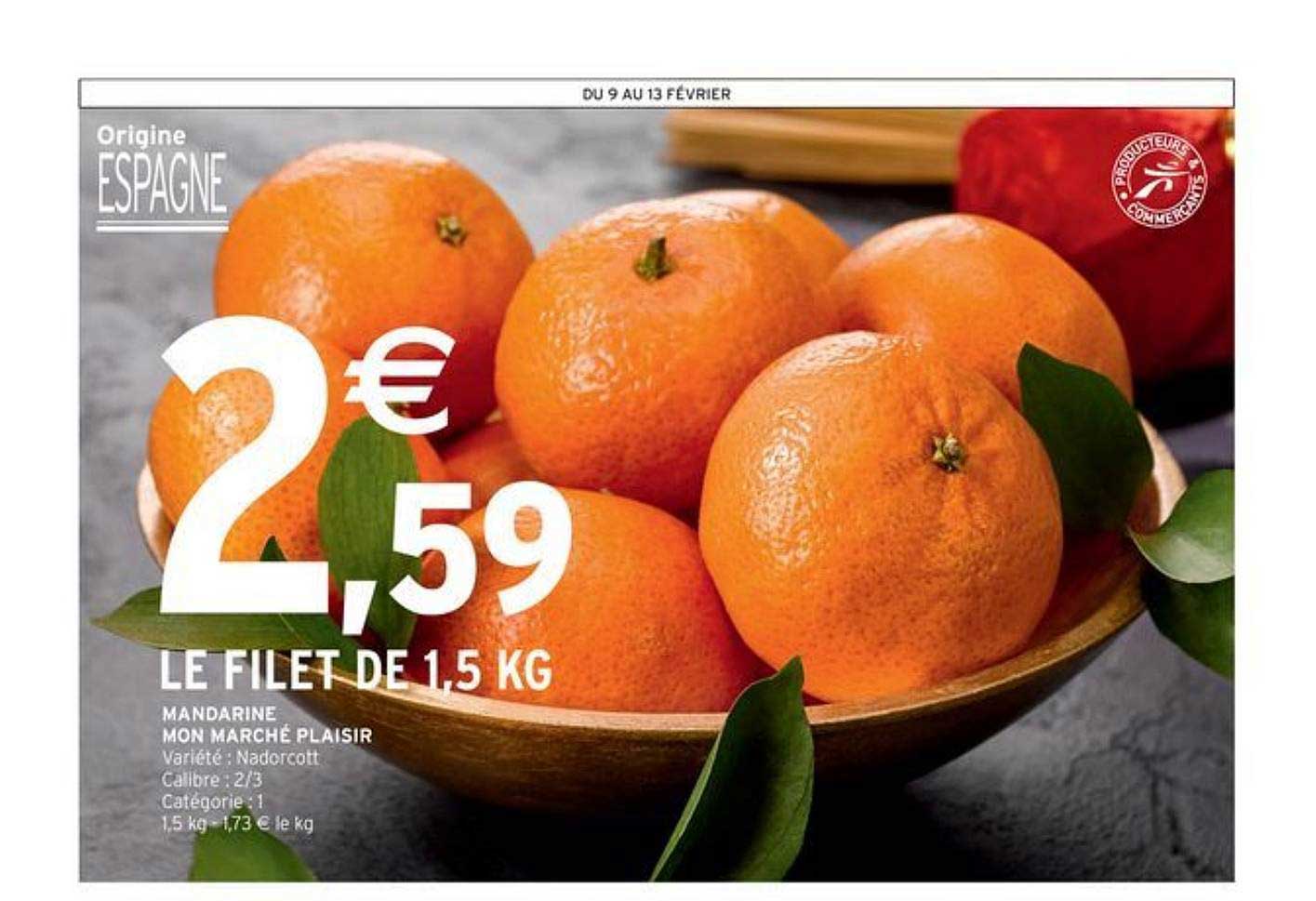 mandarine mon marché plaisir