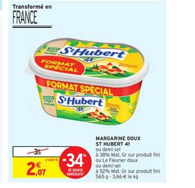 margarine doux st hubert 41